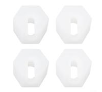 ZMdooreasy Replacement Nuts for SodaStream for CRYSTAL 1.0 2.0 and Source, Leak-Proof Plastic Connectors for Carbonating Machine, Easy Install White Spare Parts(4pcs)