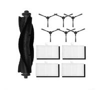 ZMdooreasy Replacement Parts Kit for Monsga MS1 MAX Robot Vacuum, Includes Main Brush, Side Brushes and HEPA Filters, Rubber Nylon V-Shape Design for Deep Corner Cleaning and Efficient Maintenance