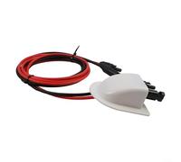 ZMdooreasy Solar Dual Cable Entry System Designed for Secure and Efficient Sealing with Locking Nut and ABS Housing for RV and Yacht Use (White)