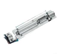 ZMdooreasy Stainless Steel Square for surface Mount Door Latch, Duty Security Bolt for Wooden and Doors, Rust Resistant Hasp Lock Hardware, 2 to 12 Inch Options, Silver Finish(6 inch)
