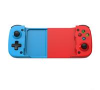 ZMdooreasy Stretchable Gaming Controller with Hall Effect Joystick, Rapid-Fire Back Button, For Switch, for Phones 128-182mm - Black(Red and blue)