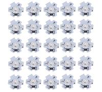 ZMellifluent 25Pcs 5V 1W High Power LED Chips, 200LM Bright LED Lamp Beads for DIY Lighting Fixtures, Aluminum Substrate Light Chips with Low Light Decay for Flashlights and Spotlights (Green Light)