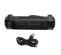 ZMellifluent Car Seat Fan, USB Powered Back Seat Cooling Fan with 3 Speeds and Adjustable Angle, Silent Brushless Motor, Portable Car Back Seat Fan for Vehicle, 1.5m Cable (Black)