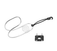 ZMellifluent Life Buoy Holder Polishing Stainless Steel Marine Horseshoe Bracket with Plastic Mount for Yachts Boats, Adjustable Life Ring Storage for Emergency Rescue