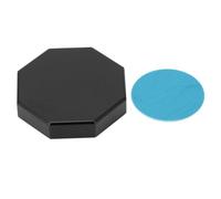 ZMellifluent Octagonal Magnetic Pool Cue Chalk Box, Portable Billiard Chalk Case, Mini Aluminum Chalk Holder with Strong Magnet for Round and Octagonal Chalk, Compact 1.1 x 1.1 x 0.2 (Black)