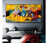 ZMFBHFBH Picasso's Famous Home Decor Painting Modern Abstract Poster and Canvas Painting Printing Wall Art of Living Room 90x183cm(35x72in) With Frame