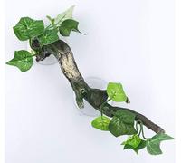zmgmsmh Resin Reptiles Branch for Terrarium Aquatic Tank enclosures Deco Branches for Crested Gecko Tank arboreal cage Decoration for Tree Frog Gecko Lizard Snake Anole Climbing (one)