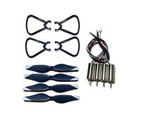 ZMHYGEW For Battery Propeller Blades Maple Leaf Guard Part kit for 4DRC V15 Mini Drone 4D-V15 RC for Quadcopter(Light Grey)