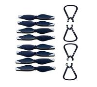 ZMHYGEW For Battery Propeller Blades Maple Leaf Guard Part kit for 4DRC V15 Mini Drone 4D-V15 RC for Quadcopter(WHITE)