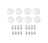 ZMHYGEW For Motor Battery Engines gears Propeller Blades Guard Landing skid part Kit for 4DRC V14 RC Mini Drone for WIFI FPV 4D-14 for Quadcopter(8pcs gear kit)