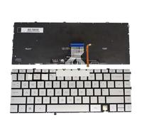 ZMHYGEW US UK English Backlit Keyboard for HP X360 15-ES 15T-ES 15M-ES ES000 13-AY 13-BD TPN-W149 W150 M45474-001 NSK-XY1BA(UK Silver Light)