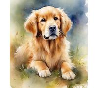 ZMHZMY Paint by Number Gift Set,Golden Retriever Dog,Digital Painting Art,The Perfect Present,Artwork to Share with Your Family,40x50cm