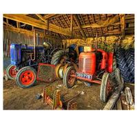 ZMHZMY Paint by Numbers Kits for Adults DIY Oil Painting Digital Tractor Farm Car Country Farmland Canvas Wall Art Home Decoration