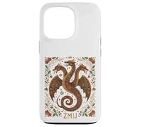 Zmij Slavic Dragon Myth Pagan Folk Serpent Beast Art Case for iPhone 13 Pro