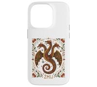 Zmij Slavic Dragon Myth Pagan Folk Serpent Beast Art Case for iPhone 14 Pro
