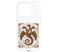 Zmij Slavic Dragon Myth Pagan Folk Serpent Beast Art Case for iPhone 15 Pro