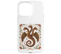 Zmij Slavic Dragon Myth Pagan Folk Serpent Beast Art Case for iPhone 15 Pro Max