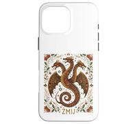 Zmij Slavic Dragon Myth Pagan Folk Serpent Beast Art Case for iPhone 16 Pro Max