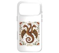 Zmij Slavic Dragon Myth Pagan Folk Serpent Beast Art Case for iPhone 17 Pro Max