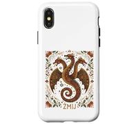 Zmij Slavic Dragon Myth Pagan Folk Serpent Beast Art Case for iPhone X/XS