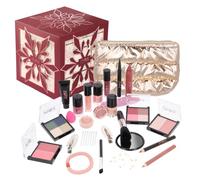 ZMILE COSMETICS Beauty Advent Calendar Snowflake Puzzle Cube Cherry Red - 24 Surprises for Make-Up and Styling in Puzzle Cube Advent Calendar with Vegan Cosmetics