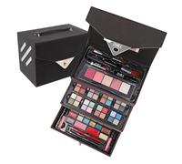 ZMILE COSMETICS Beauty Case Velvety (Dark Grey) Cosmetic Case Vegan Cosmetics with Make-Up - Make-Up Set for On the Go, for Traveling and as a Gift