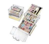 ZMILE COSMETICS Glam Transparent Cosmetic Case Vegan Cosmetics with Make-Up - Make-Up Set for On The Go, for Traveling and as a Gift