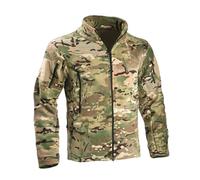 ZMIN Full Zipper Military Jackets Thermal Fleece Tactical Jacket Safari Coat Hiking Army Jackets Softshell Jacket Men stand collar CP M