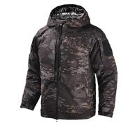 ZMIN Tactical Jacket Men Winter Heat Reflective Jacket Military Warm Hooded Jackets Outdoor Hunting Hiking Coats Black Camo M