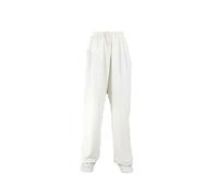 ZMIN Tai Chi Loose Uniform Cotton And Linen Clothing Wing Chun Shaolin Kung Fu Training Pants,White,5XL
