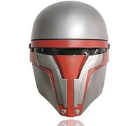 ZMJCC Alien War Darth Revan Resin Mask Cosplay Deluxe Resin Halloween Costume Props, Red, Red, One size