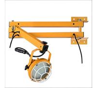 ZMJGLL 50W LED Loading Dock Lights, IP65 Double Swing Arm Dock Light,Rotatable LED Lamp Head, 6000 Illuminance, Wide Irradiation Range,Soft Non-Scattering Light