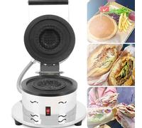 ZMJGLL Commercial Burger Waffle Maker, Non-Stick Electric Panini Press, Multifunctional Cooking Machine with Temperature Adjustment for Breakfast