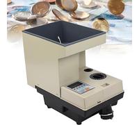 ZMJGLL High Speed Portable Coin Counter and Sorter,3000 Pieces High Speed Coin Sorting Machine w/Large Capacity,for International Coins and Tokens