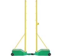 ZMJGLL Portable Sports Net Stand for Badminton,Tennis,and Volleyball,Heavy Duty Frame w/Wheels for Easy Transport,for Court and Beach Use