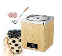 ZMJGLL Stainless Steel Pearl Warmers Machine,Adjustable Temperature 30-100°C for Bubble Tea,Taro Balls,Sushi Rice and More,providing Flexibility (C 3L)