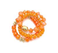 ZMJK Chunky Resin Beaded Stackable Stretch Bracelets Set for Women, Stretchy, aolly Acrylic, no gemstone