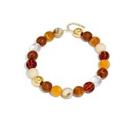 ZMJK Colorful Round Bead Necklace for Women Chunky Resin Beads Boho Choker Necklace Multicolor Rainbow Large Beaded Handmade Statement Bold Necklace Charm Jewelry, 17-20 Inches, Acrylic, No Gemstone