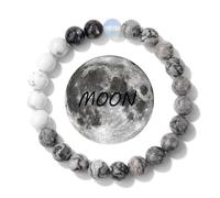 ZMJK Solar System Planet Bracelet for Women Men Guardian Jewelry Eight Planets Beaded Bracelet for Astronomy Enthusiast Gift Natural Stone Jewelry, Stretch, Stone, no gemstone