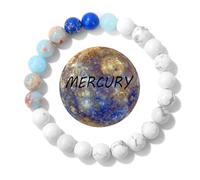 ZMJK Solar System Planet Bracelet for Women Men Guardian Jewelry Eight Planets Beaded Bracelet for Astronomy Enthusiast Gift Natural Stone Jewelry, Stretch, Stone, no gemstone