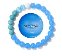 ZMJK Solar System Planet Bracelet for Women Men Guardian Jewelry Eight Planets Beaded Bracelet for Astronomy Enthusiast Gift Natural Stone Jewelry, Stretch, Stone, no gemstone