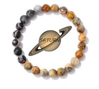 ZMJK Solar System Planet Bracelet for Women Men Guardian Jewelry Eight Planets Beaded Bracelet for Astronomy Enthusiast Gift Natural Stone Jewelry, Stretch, Stone, no gemstone
