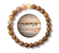 ZMJK Solar System Planet Bracelet for Women Men Guardian Jewelry Eight Planets Beaded Bracelet for Astronomy Enthusiast Gift Natural Stone Jewelry, Stretch, Stone, no gemstone