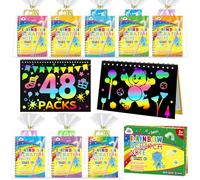 ZMLM 48 Pack Scratch Art, Party Bag Fillers for Kids,Scratch Books for Kids