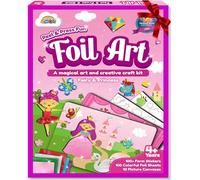 ZMLM Foil Art Craft Kits for Kids - Foil Craft for 4 Year Old Girl Gifts, Fun Mess Free Colouring Arts and Crafts Birthdays Present Travel Toys for 4 Year Old Girls