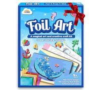 ZMLM Foil Art Craft Kits for Kids - Foil Craft for 4 Year Old Girl Gifts, Fun Mess Free Colouring Arts and Crafts Birthdays Present Travel Toys for 4 Year Old Girls