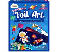 ZMLM Foil Art Craft Kits for Kids - Foil Craft for 4 Year Old Girl Gifts, Fun Mess Free Colouring Arts and Crafts Birthdays Present Travel Toys for 4 Year Old Girls