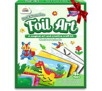 ZMLM Foil Art Craft Kits for Kids - Foil Craft for 4 Year Old Girl Gifts, Fun Mess Free Colouring Arts and Crafts Birthdays Present Travel Toys for 4 Year Old Girls