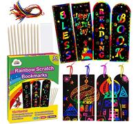 ZMLM Scratch Art for Kids - Creative Craft Scratch Bookmarks, Fun Classroom & Birthday Gifts for Girls and Boys Aged 3-9 (Scratch Bookmarks)