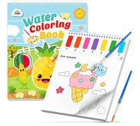 ZMLM Water Painting Books for Kids - Arts & Crafts, Birthday Gifts | Mess Free Water Colouring Book, Paint by Numbers for Children, Magic Kids Painting Set